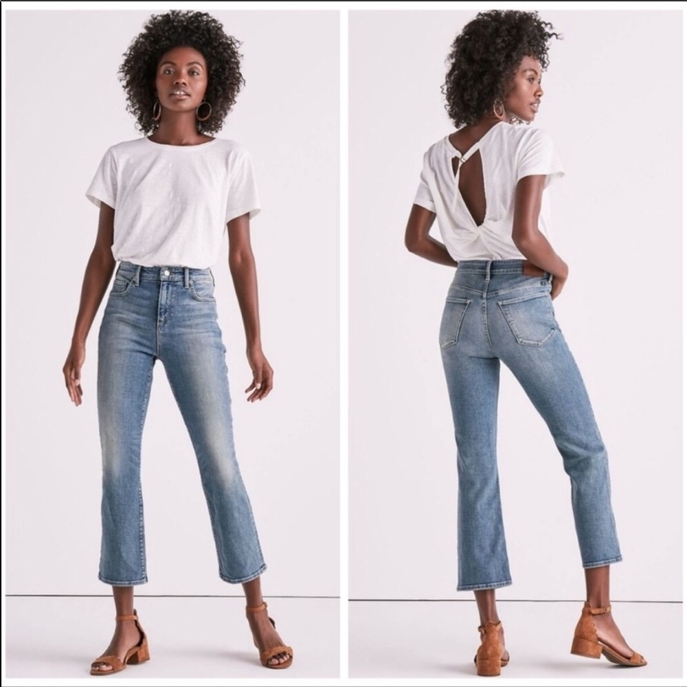 Lucky Brand Bridgette High-waist Crop Flare Jeans